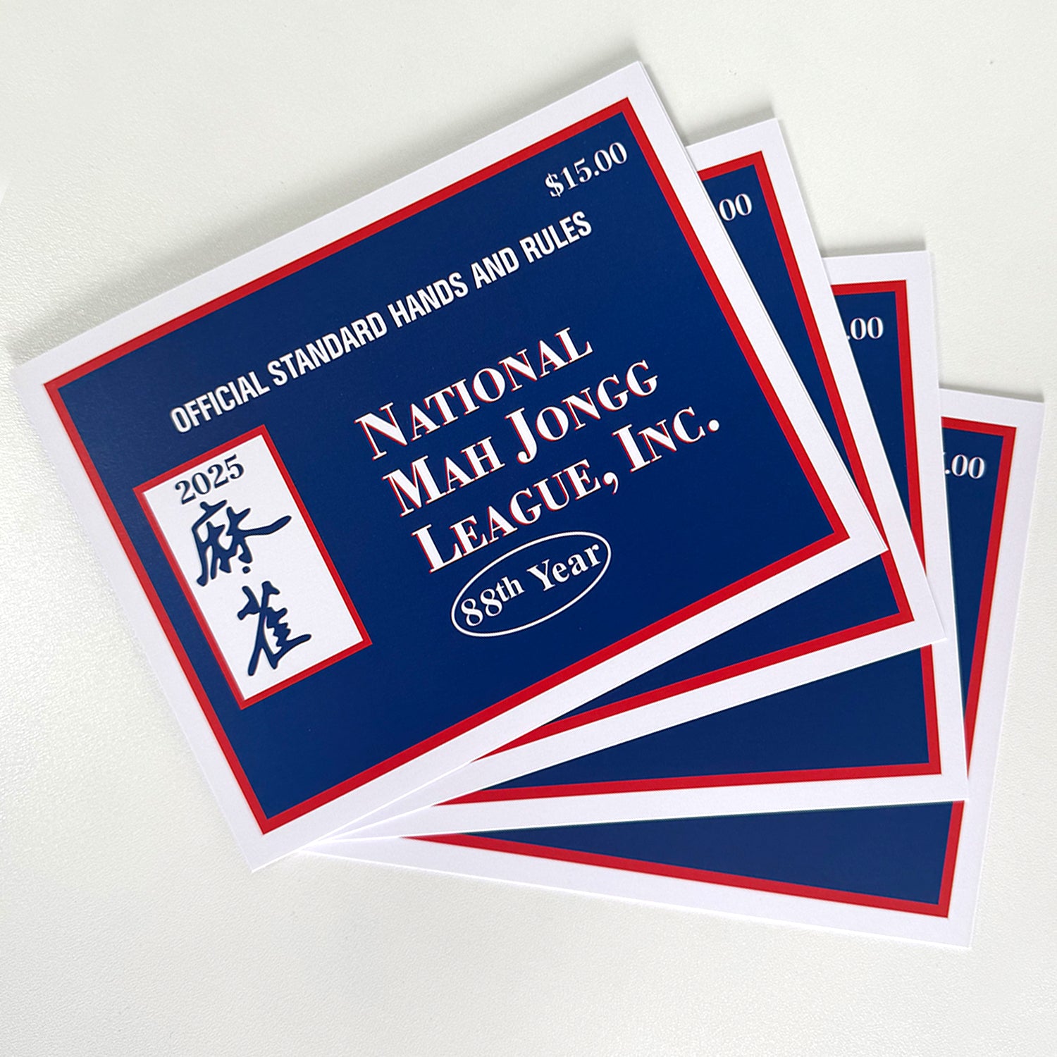 2025 National Mah Jongg League Playing Card -4PC